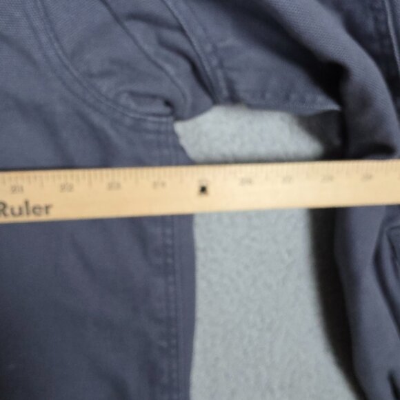 Duluth Trading Co Shirt Jacket Sz Large Fleece Lined Heavyweight Canvas Shacket - Picture 9 of 12